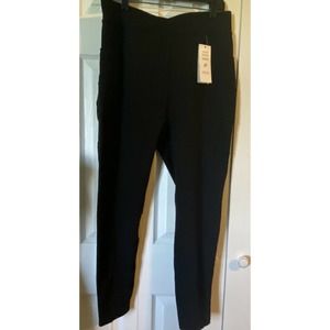 Pop Fit 2XL Leggings Activewear Workout High Rise Black Stretch With Pockets (K)